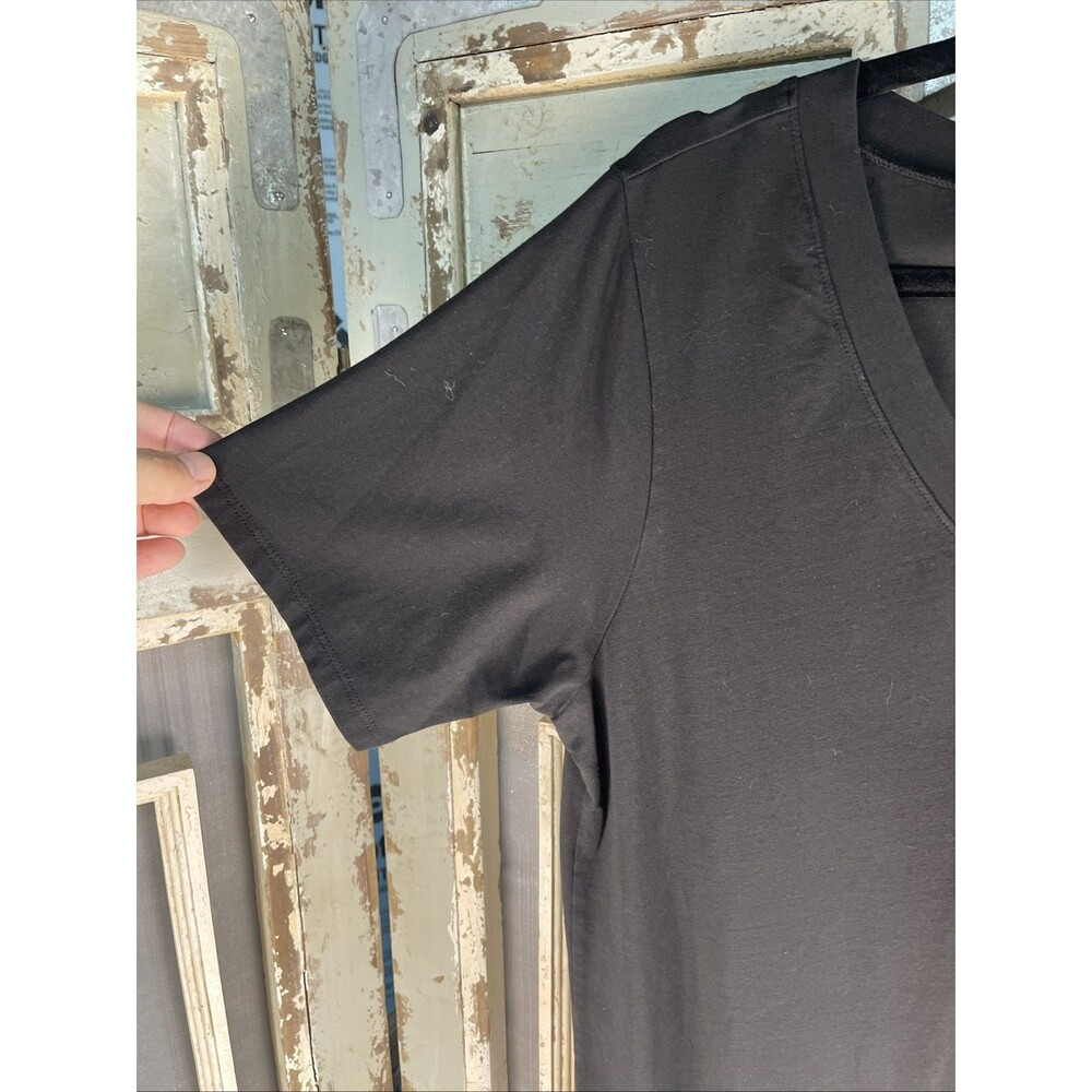 Universal Standard Iconic Black Dress Short Sleeve Size S Pima Cotton - Picture 3 of 8